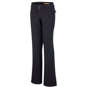 Lole Womens Black Travel Pants Sz 8 Nano Carbon Light Flare Leg UPF 50 Stretch